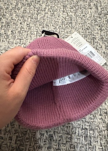 Kadın Pembe Örgü Yün Bere - Görsel 3