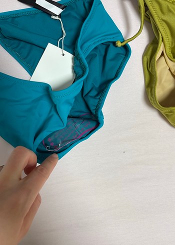 Kadın Çok Renkli Strappy Bikini Altları - Görsel 6