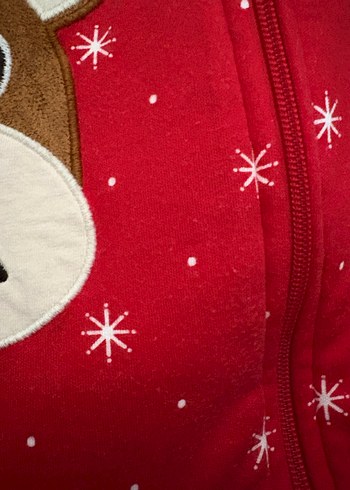 Nakışlı Kırmızı Bebek Tulumu - Görsel 3