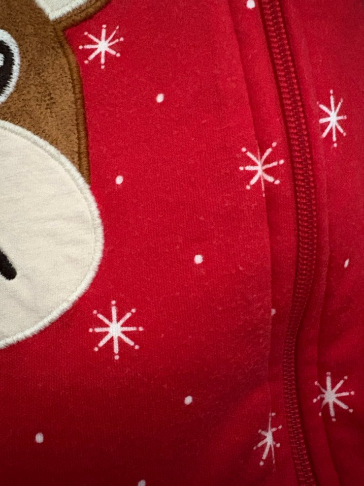 Nakışlı Kırmızı Bebek Tulumu - Görsel 3