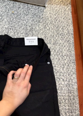 Siyah Erkek Denim Midi Şort - Görsel 3