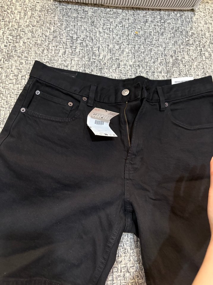 Siyah Erkek Denim Midi Şort - Görsel 2