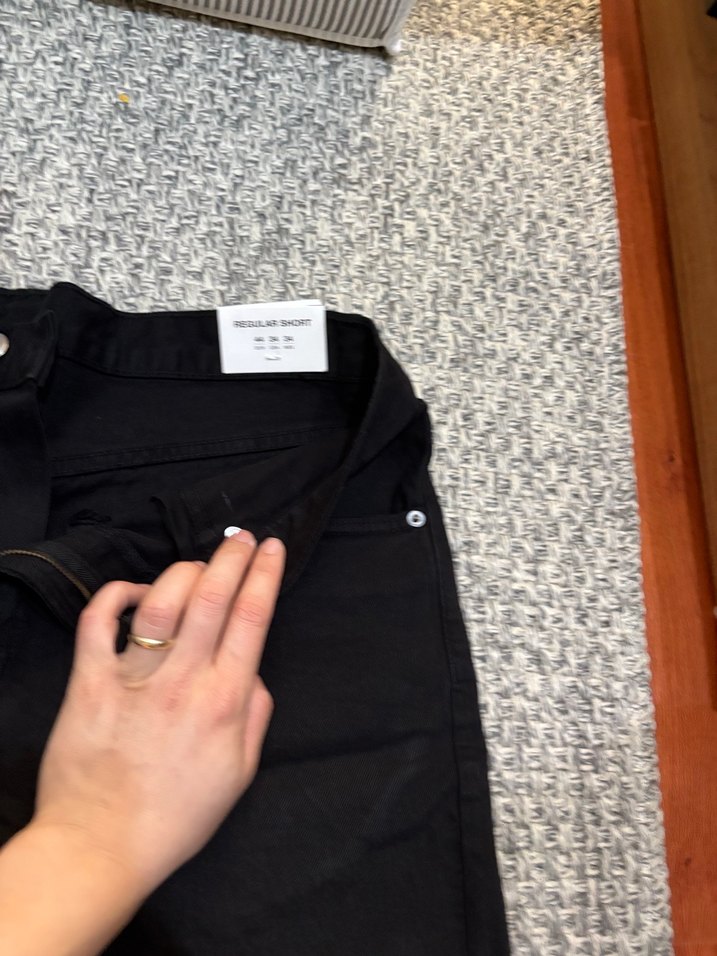 Siyah Erkek Denim Midi Şort - Görsel 3