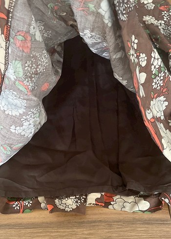 Bohem Çiçekli Midi Etek - Görsel 3