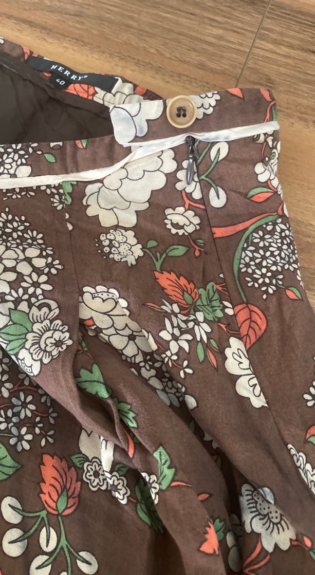 Bohem Çiçekli Midi Etek - Görsel 4