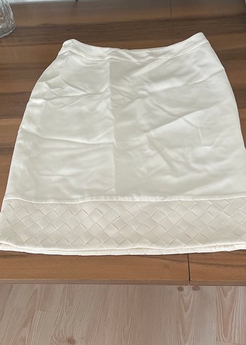 Beyaz Midi Kadın Etek - Görsel 2