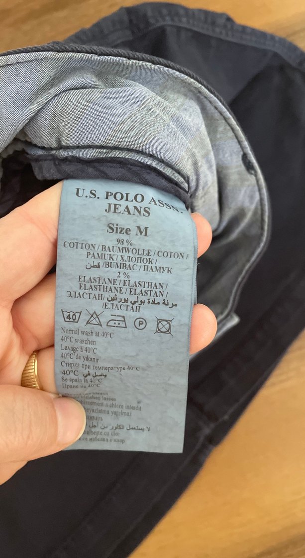 Düğmeli Koyu Kırmızı  Midi Kot Etek - Görsel 3