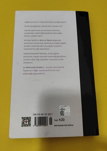 Şu Matematik Dedikleri - Ali Sinan Sertöz - Görsel 3