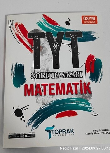 Toprak yayınları Tyt matematik Soru bankası 