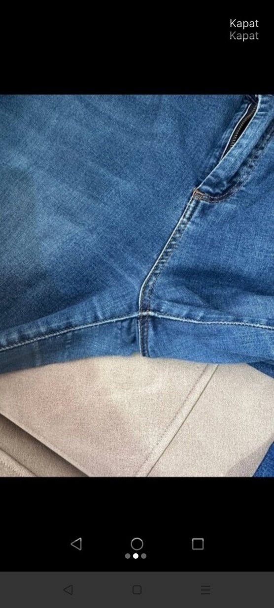 Kadın Lacivert Denim Pantolon - Görsel 2