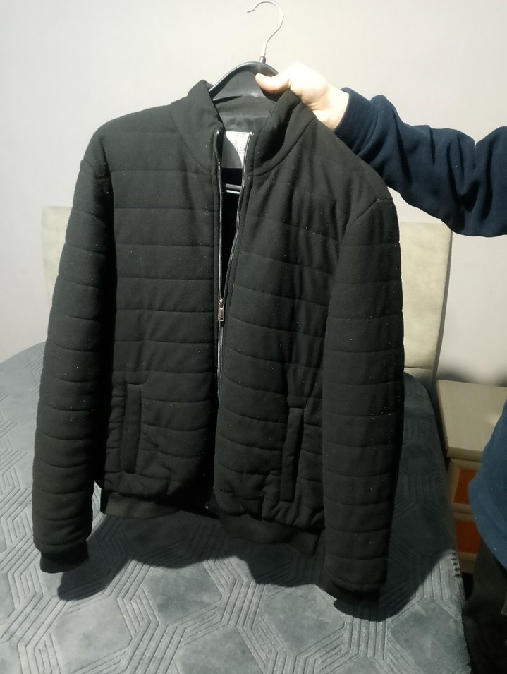 Siyah Fermuarlı Erkek Streetwear Mont - Görsel 5