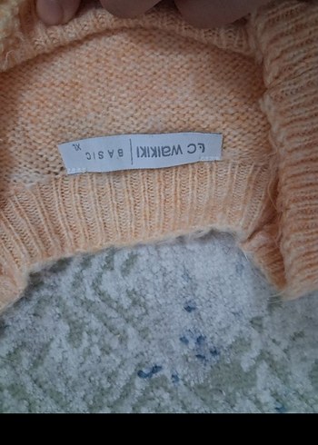 Bej Kadın Triko Bisiklet Yaka Kazak - Görsel 2