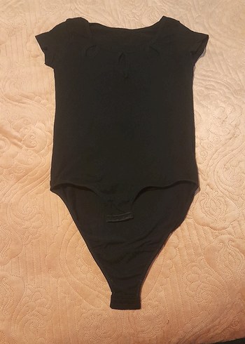 Siyah Kısa Kollu Badysuut - Görsel 3