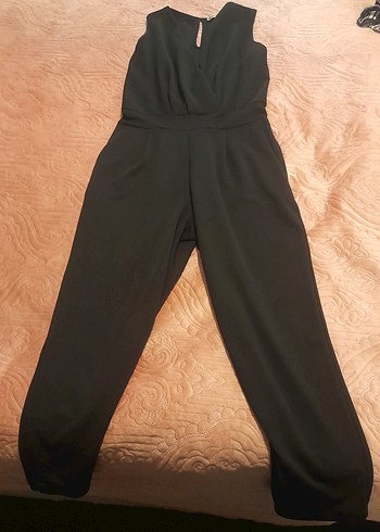 Kadın Siyah Midi Tulum - Görsel 3