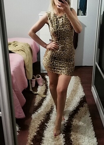 Leopar elbise