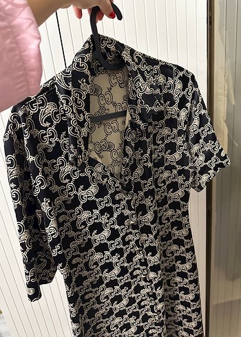 Kısa Kollu Siyah Midi Elbise - Görsel 3