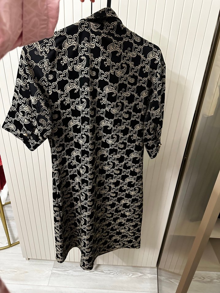 Kısa Kollu Siyah Midi Elbise - Görsel 2