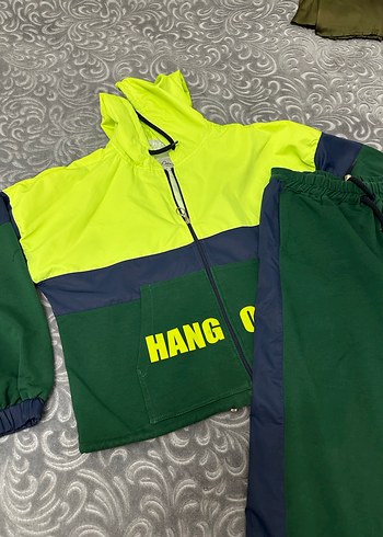 Renkli Kapüşonlu Kadın Eşofman Takımı - Görsel 2