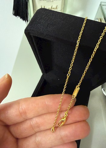 Altın Renkli Zincir Detaylı Kadın Takı Seti - Görsel 3