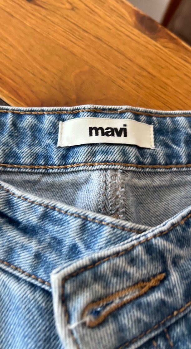 Gri Regular Fit Midi Denim Kadın Jean28/25 - Görsel 3