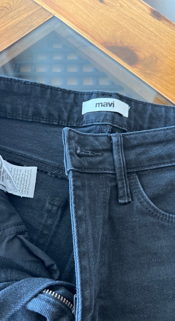 Gri Kadın Kot Pantolon Midi Boy 27/25 - Görsel 2