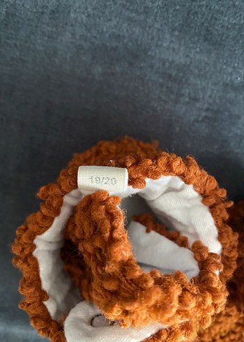 Örgü Kahverengi Erkek Bebek Patik kokopatik 17/18 - Görsel 2