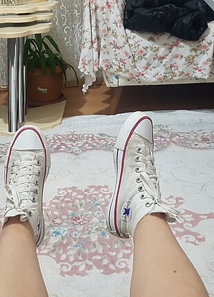 36 Beden Beyaz Converse All Star 36 numara SATILDIII