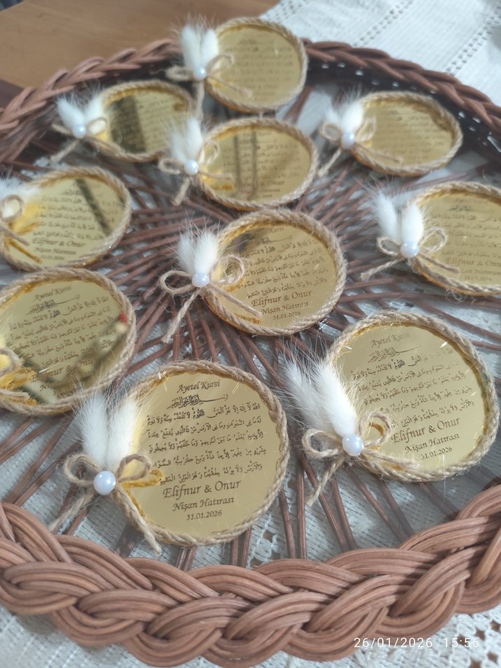 nişan & özel gün , Ayetel Kürsili magnet - Görsel 5