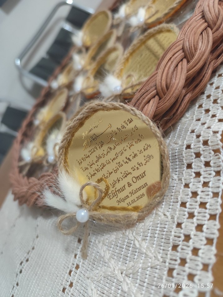 nişan & özel gün , Ayetel Kürsili magnet - Görsel 3