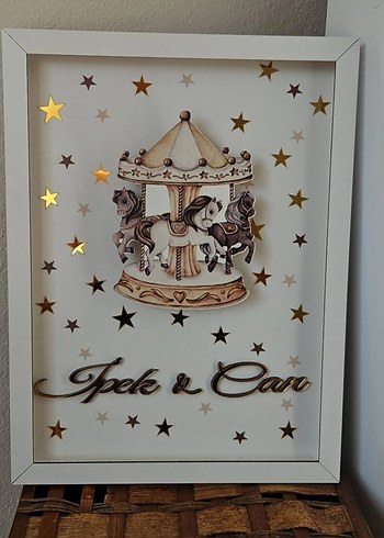 ledli ışıklı pano çerçeve kapı süsü - Görsel 2