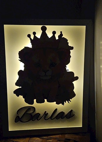 ledli ışıklı pano çerçeve kapı süsü - Görsel 3