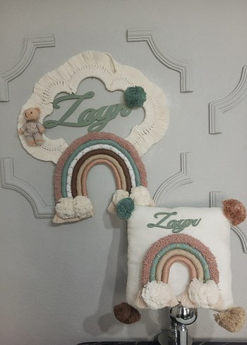 makrome gökkuşağı magnet / anahtarlık/ set - Görsel 14