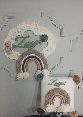 makrome gökkuşağı magnet / anahtarlık/ set - Görsel 11