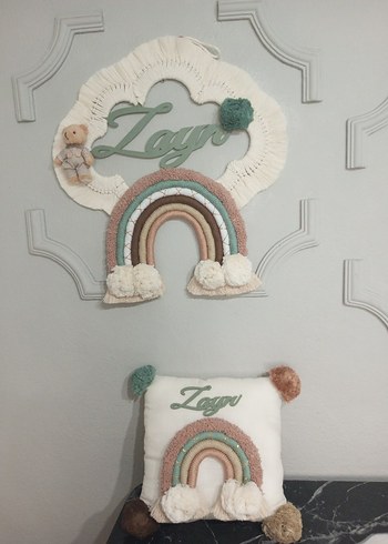 makrome gökkuşağı magnet / anahtarlık/ set - Görsel 12