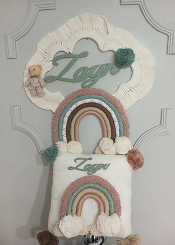 makrome gökkuşağı magnet / anahtarlık/ set - Görsel 18