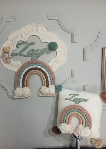 makrome gökkuşağı magnet / anahtarlık/ set - Görsel 16