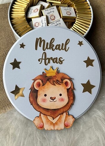 Metal kutulu UV baskı çikolata 