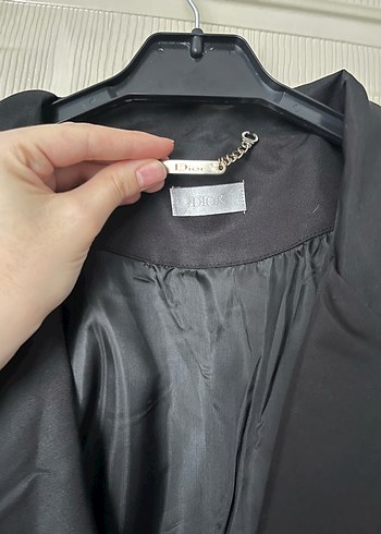 Kemerli Siyah Deri Kadın Trençkot - Görsel 3