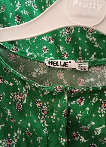 xl Beden yeşil Renk Uzun elbise 