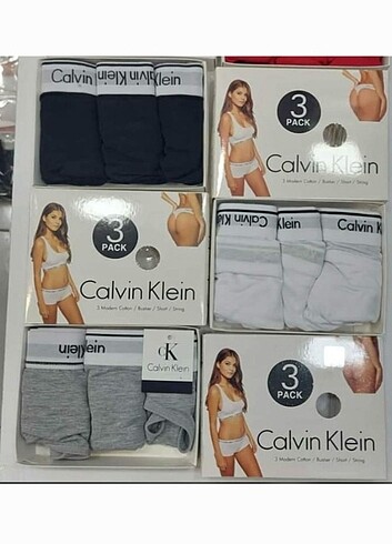 Calvin Klein Calvin Klein 3lü bustiyer takım 