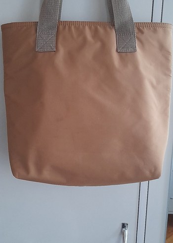 Beden Bej Fermuarlı Minimalist Kol Çantası