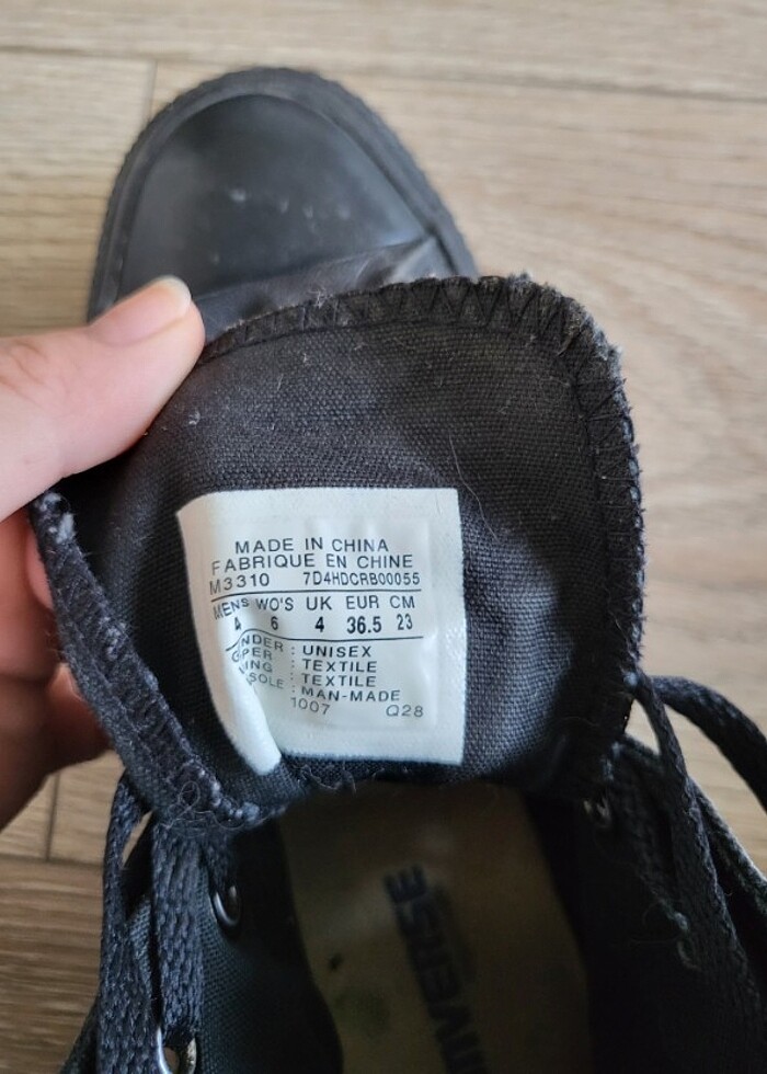 Siyah converse  - Görsel 5