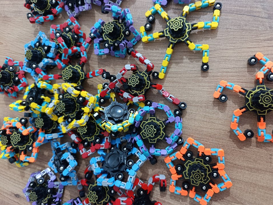 Stres giderici jiroskop mekanik robot oyuncak - Görsel 3