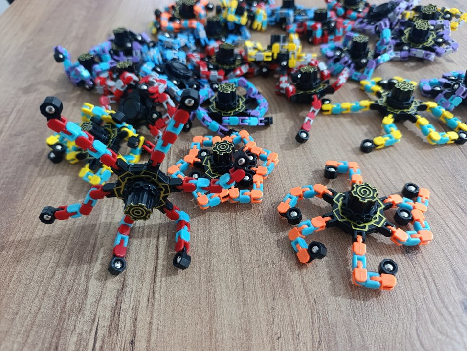 Stres giderici jiroskop mekanik robot oyuncak - Görsel 4