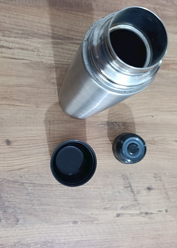 Gri Çelik Termos - Görsel 4