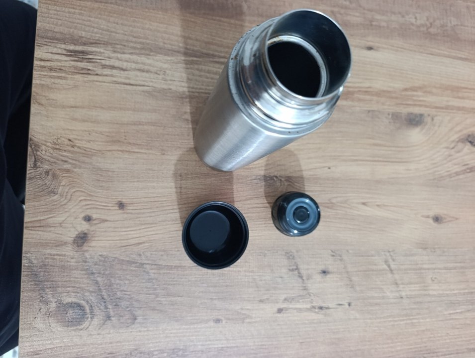 Gri Çelik Termos - Görsel 4