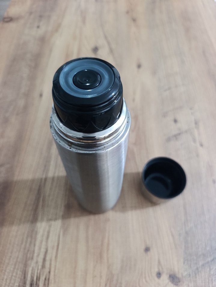 Gri Çelik Termos - Görsel 3