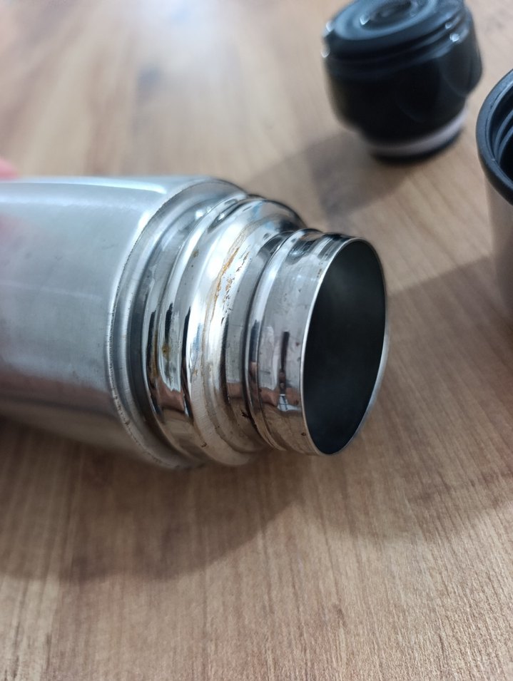 Gri Çelik Termos - Görsel 5