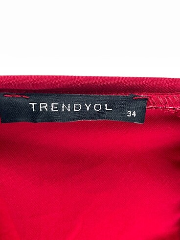 34 Beden kırmızı Renk Trendyol & Milla Kısa Elbise %70 İndirimli.