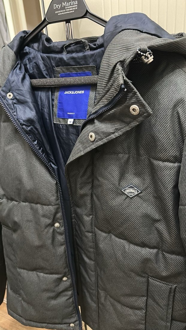 Gri Erkek JACK & JONES mont ORJİNAL - Görsel 3